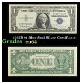 1957B $1 Blue Seal Silver Certificate Grades Choic