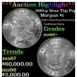 *Highlight* 1880-p Morgan Dollar Near Top Pop! $1