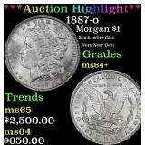 *Highlight* 1887-o Morgan Dollar $1 ms64+ SEGS (fc