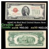 1928G $2 Red Seal United States Note Grades Select