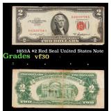 1953A $2 Red Seal United States Note Grades vf++