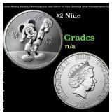 2020 Disney Mickey Christmas 1oz .999 Silver $2 Ne