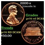 2000-s Proof Lincoln Cent 1c pr70 rd DCAM SEGS
