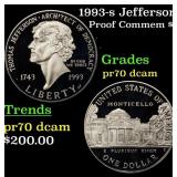 1993-s Jefferson Proof Modern Commem Dollar $1 pr7