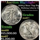 *Highlight* 1939-p Walking Liberty Half Dollar Nea