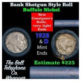 Buffalo Nickel Shotgun Roll in Old Bank Style 