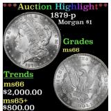 *Highlight* 1879-p Morgan Dollar $1 ms66 SEGS (fc)