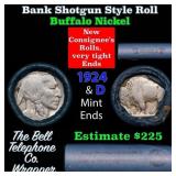 Buffalo Nickel Shotgun Roll in Old Bank Style 