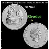 2022 Disney Lady & The Tramp 1oz Silver $2 Niue Gr