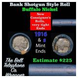 Buffalo Nickel Shotgun Roll in Old Bank Style 