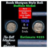 Buffalo Nickel Shotgun Roll in Old Bank Style 