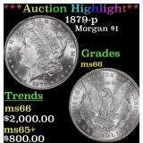 *Highlight* 1879-p Morgan Dollar $1 ms66 SEGS (fc)