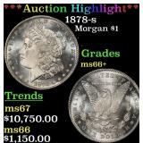 *Highlight* 1878-s Morgan Dollar $1 ms66+ SEGS (fc