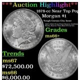 *Highlight* 1878-cc Morgan Dollar Near Top Pop! $1