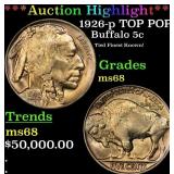 *Highlight* 1926-p Buffalo Nickel TOP POP! 5c ms68
