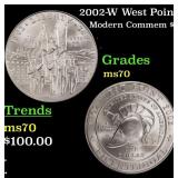 2002-W West Point Modern Commem Dollar $1 ms70 SEG