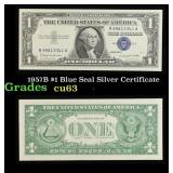 1957B $1 Blue Seal Silver Certificate Grades Selec