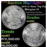 *Highlight* 1878-cc Morgan Dollar Near Top Pop! $1
