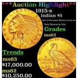 *Highlight* 1915-s Gold Indian Half Eagle $5 Selec