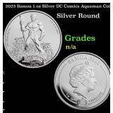 2023 Samoa 1 oz Silver DC Comics Aquaman Coin