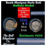 Buffalo Nickel Shotgun Roll in Old Bank Style 
