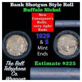 Buffalo Nickel Shotgun Roll in Old Bank Style 