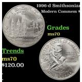 1996-d Smithsonian Modern Commem Dollar $1 ms70 SE