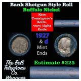 Buffalo Nickel Shotgun Roll in Old Bank Style 