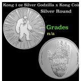 Kong 1 oz Silver Godzilla x Kong Coin