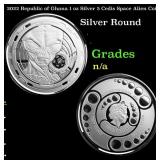 2022 Republic of Ghana 1 oz Silver 5 Cedis Space A