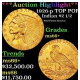 *Highlight* 1926-p Gold Indian Quarter Eagle TOP P