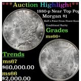 *Highlight* 1880-p Morgan Dollar Near Top Pop! $1