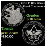 2010-P Boy Scouts Proof Modern Commem Dollar $1 pr