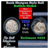 Buffalo Nickel Shotgun Roll in Old Bank Style 