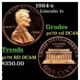 1984-s Proof Lincoln Cent 1c pr70 rd DCAM SEGS