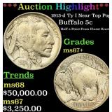 *Highlight* 1913-d Ty I Buffalo Nickel Near Top Po