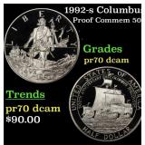 1992-s Columbus Proof Modern Commem Half Dollar 50