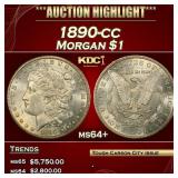 1890-cc Morgan Dollar $1 ms64+ SEGS