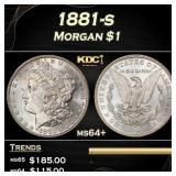 1881-s Morgan Dollar $1 Grades Choice+ Unc
