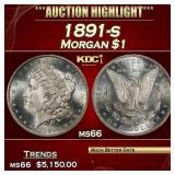 1891-s Morgan Dollar $1 ms66 SEGS