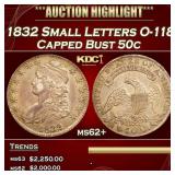 1832 Small Letters Capped Bust Half Dollar O-118 5