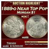 1889-o Morgan Dollar Near Top Pop! $1 ms66 SEGS