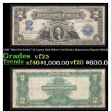 1899 $2 Large Size Silver Certificate "Mini-Portho