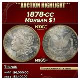 1878-cc Morgan Dollar $1 ms65+ SEGS
