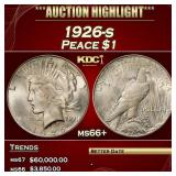 1926-s Peace Dollar $1 ms66+ SEGS