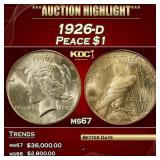 1926-d Peace Dollar $1 ms67 SEGS