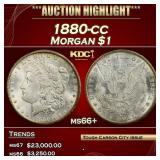 1880-cc Morgan Dollar $1 ms66+ SEGS