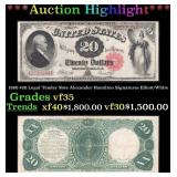 1880 $20 Legal Tender Note Alexander Hamilton Grad