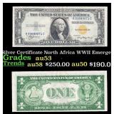 1935A $1 Silver Certificate North Africa WWII Emer