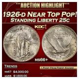*Highlight* 1926-d Standing Liberty Quarter Near T